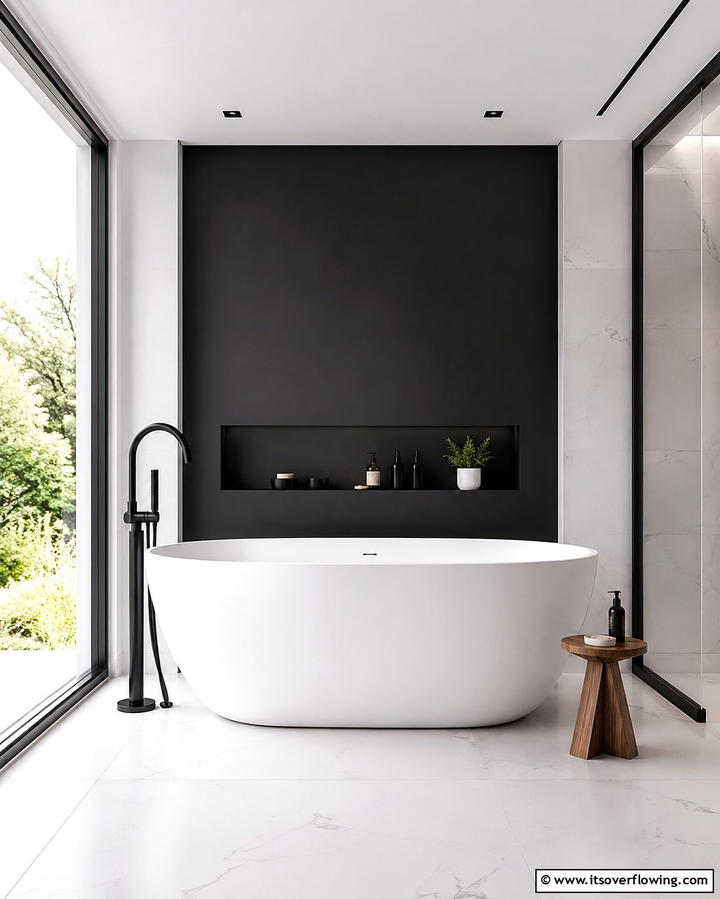 Freestanding Bathtub for Elegance - 25 Masculine Bathroom Ideas for a Bold Look