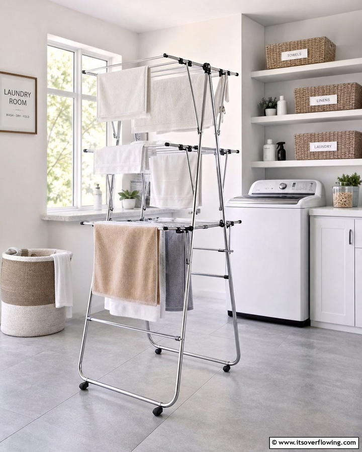 Freestanding Drying Rack - 20 Laundry Room Drying Rack Ideas for Efficient Drying