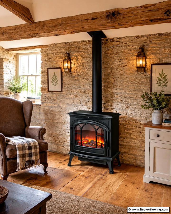 Freestanding Electric StovesOne - 25 Electric Fireplace Ideas for Cozy and Modern Homes