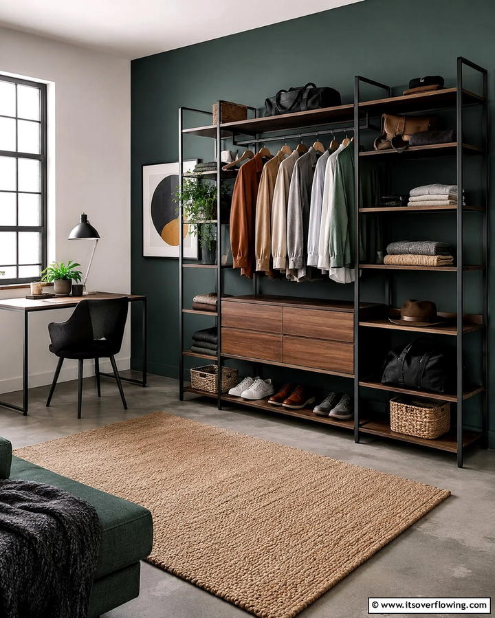 Freestanding Open Closet Unit - 25 Open Closet Ideas to Maximize Your Space