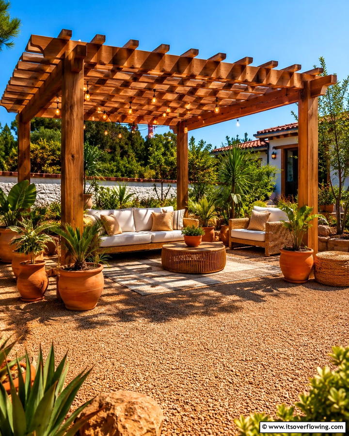 Freestanding Pergola - 20 Small Patio Pergola Ideas for Cozy Outdoor Spaces
