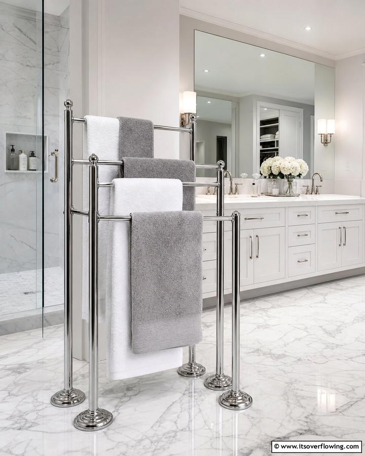Freestanding Towel RackExact - 25 Creative Bathroom Towel Rack Ideas for Your Space