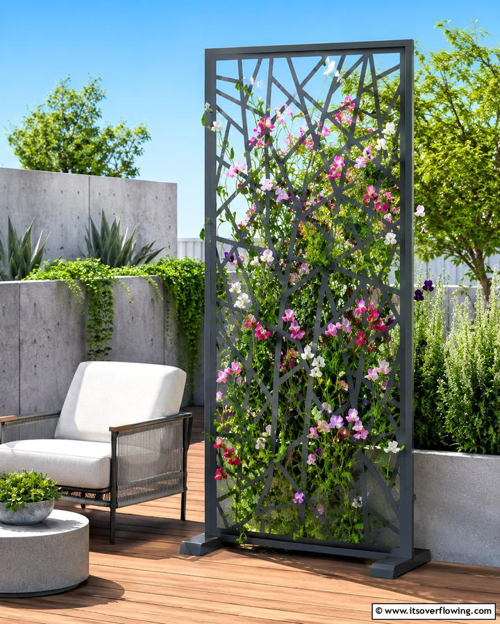 Freestanding Trellis Panel - 25 Trellis Ideas to Enhance Your Garden Aesthetics