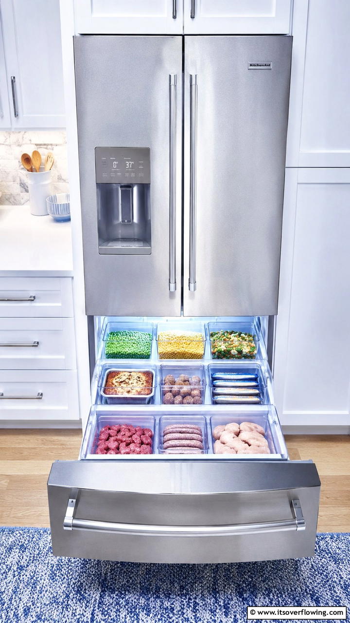 Freezer Food Sorting - 30 Fridge Organization Ideas for Efficient Storage