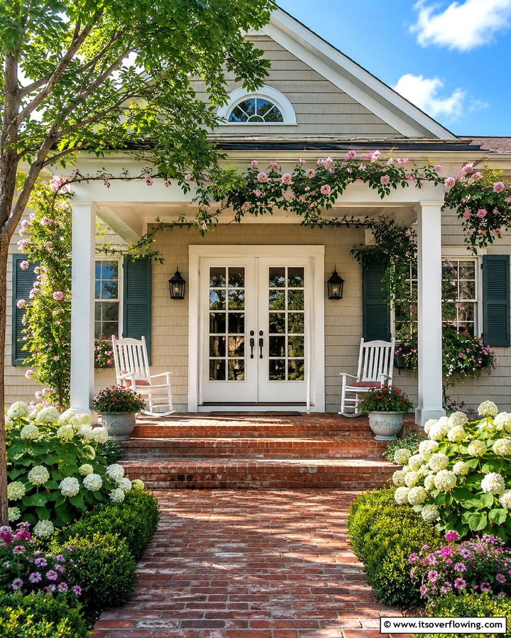 French Door Charm - 25 Double Front Door Ideas for a Grand Entrance