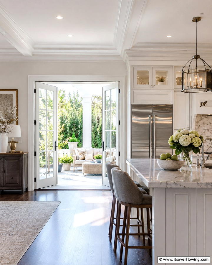 French Doors for Elegance - 25 Kitchen Door Design Ideas to Enhance Your Space