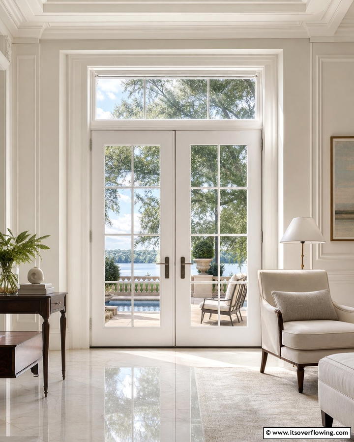 French Doors for Elegance - 25 Nancy Meyers Interior Design Ideas- Timeless & Elegant