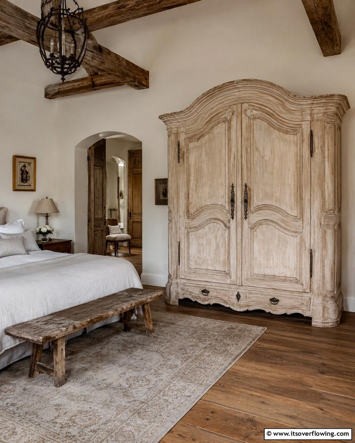 French Provincial Armoires - 30 French Bedroom Decor Ideas for Elegant European Style