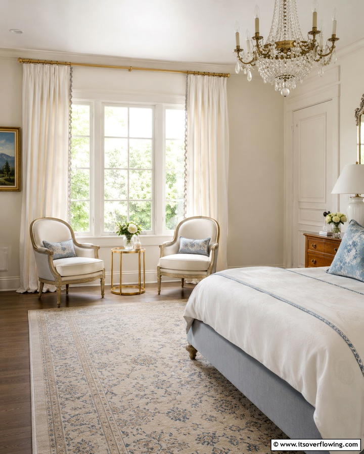 French Style Accent Chairs - 30 French Bedroom Decor Ideas for Elegant European Style
