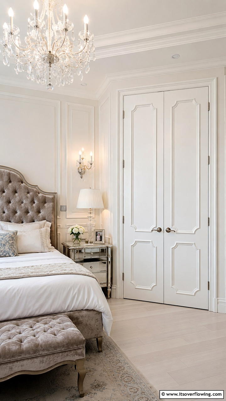 French Style Panel Door - 30 Closet Door Ideas to Enhance Style and Functionality