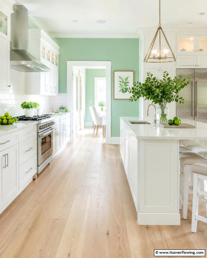 Fresh Mint Infusions - 30 Floor & Wall Color Combos for Stylish Interiors