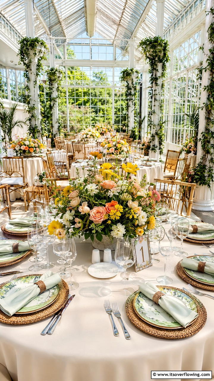 Fresh Seasonal Bloom Arrangements - 21 Wedding Table Decoration Ideas for Memorable Celebrations