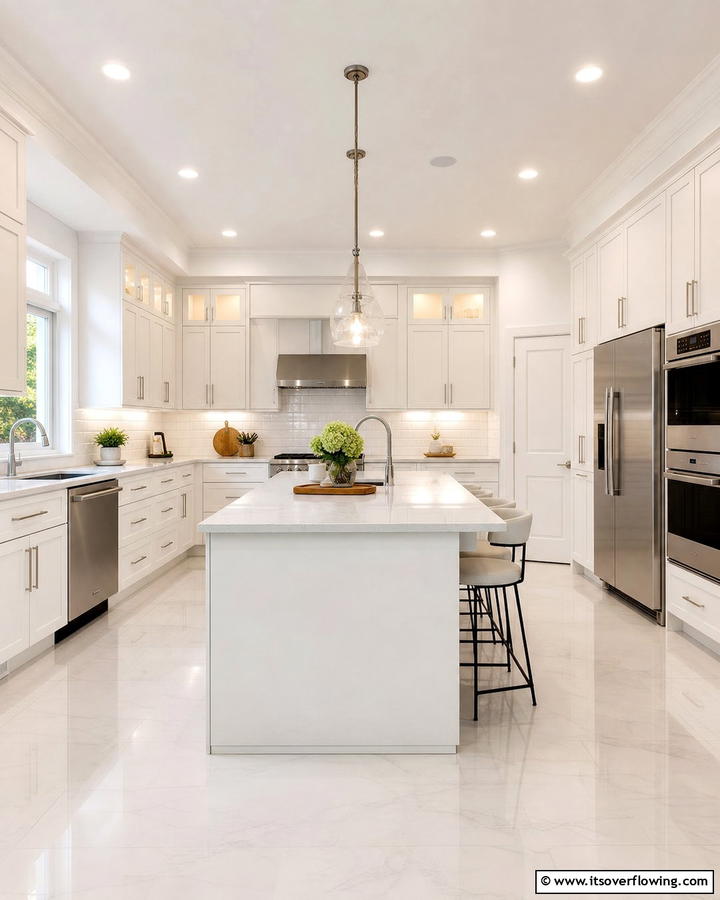 Fresh and Clean Aesthetic - 20 Off-white Kitchen Cabinets Ideas for a Timeless Look