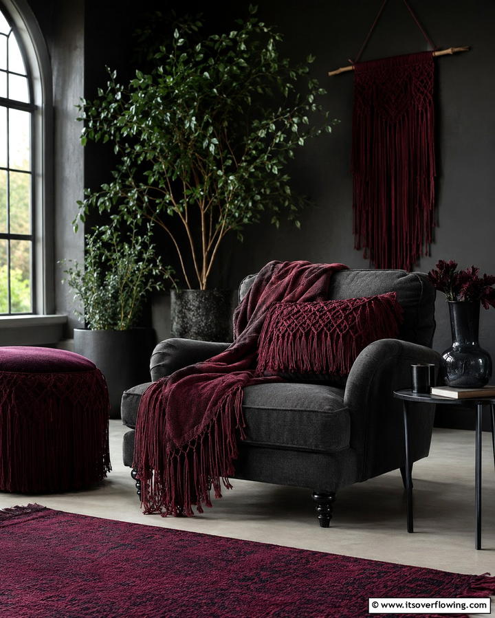 Fringe Details for Boho Texture - 25 Gothic Boho Decor Ideas for a Unique and Eclectic Style