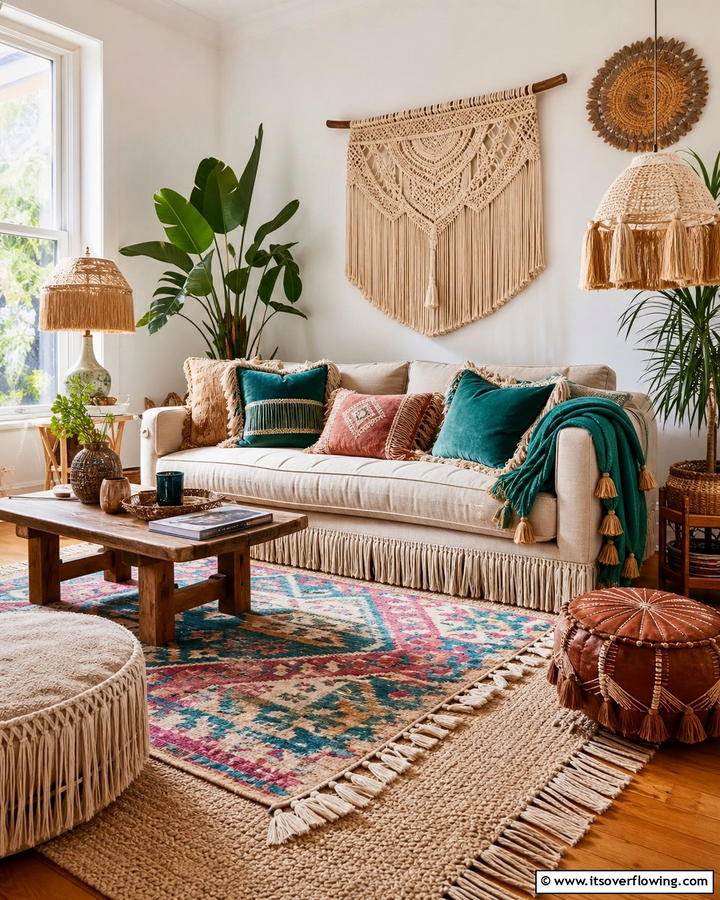 Fringe and Tassel Accents - 25 Bohemian Interior Design Ideas for a Chic Home