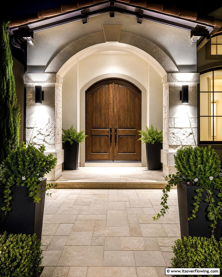Front Door Lighting - 25 Front Door Decor Ideas to Welcome Guests in Style