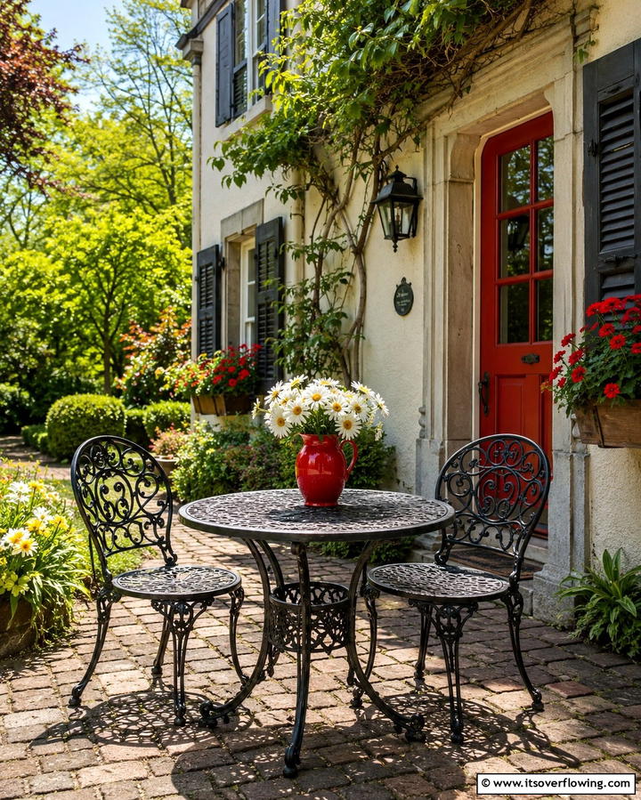 Front Yard Bistro Setup - 25 Front Yard Patio Ideas to Enhance Your Outdoor Space