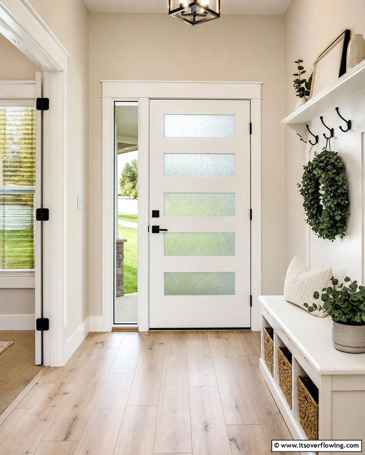 Frosted Glass for Privacy - 25 Glass Front Doors Ideas to Brighten Your Entryway