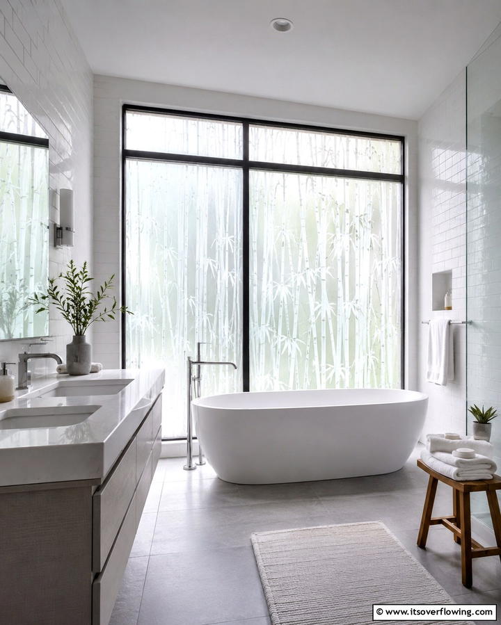 Frosted Privacy Films - 20 Window Film Designs for Privacy and Style