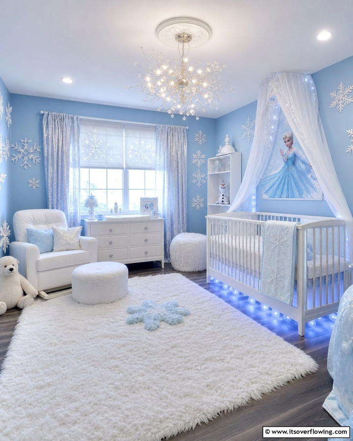 Frozen Wonderland Nursery - 30 Disney Nursery Ideas for Magical Baby Rooms