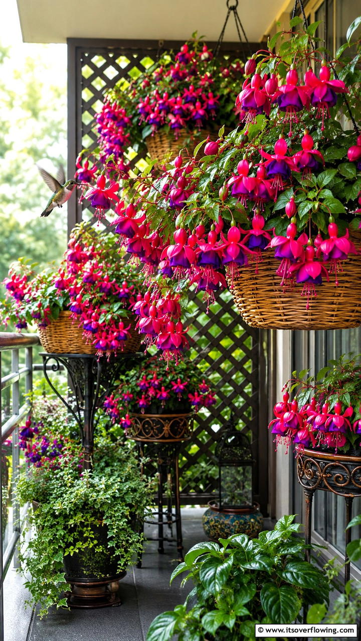 Fuchsia - 30 Flowering Plants for Balcony Gardens - Colorful Displays