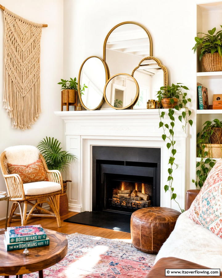 Full Length Leaning Mirror - 25 Mirror Over Fireplace Ideas to Elevate Your Space