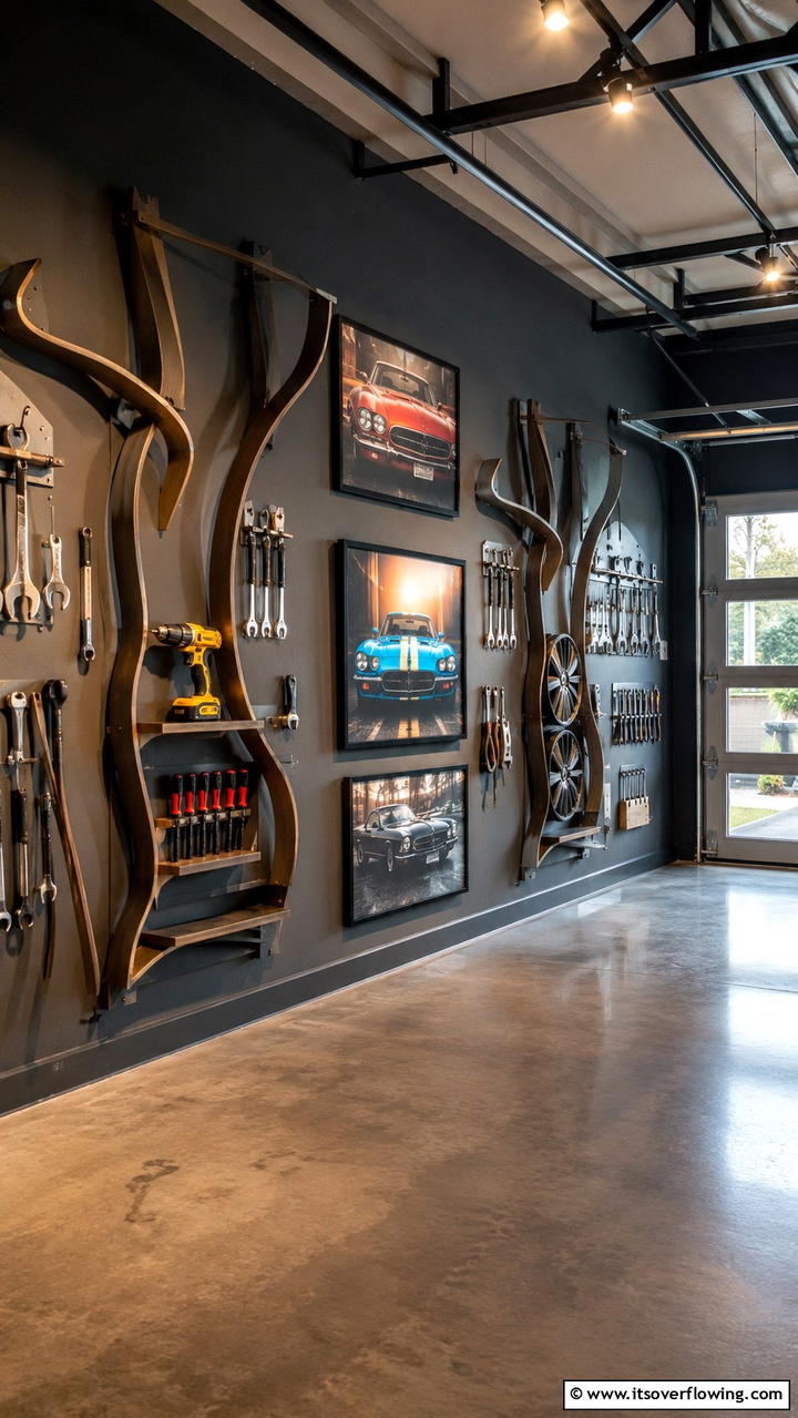 Functional Art Installations - 30 Garage Wall Ideas for Organized, Functional Spaces