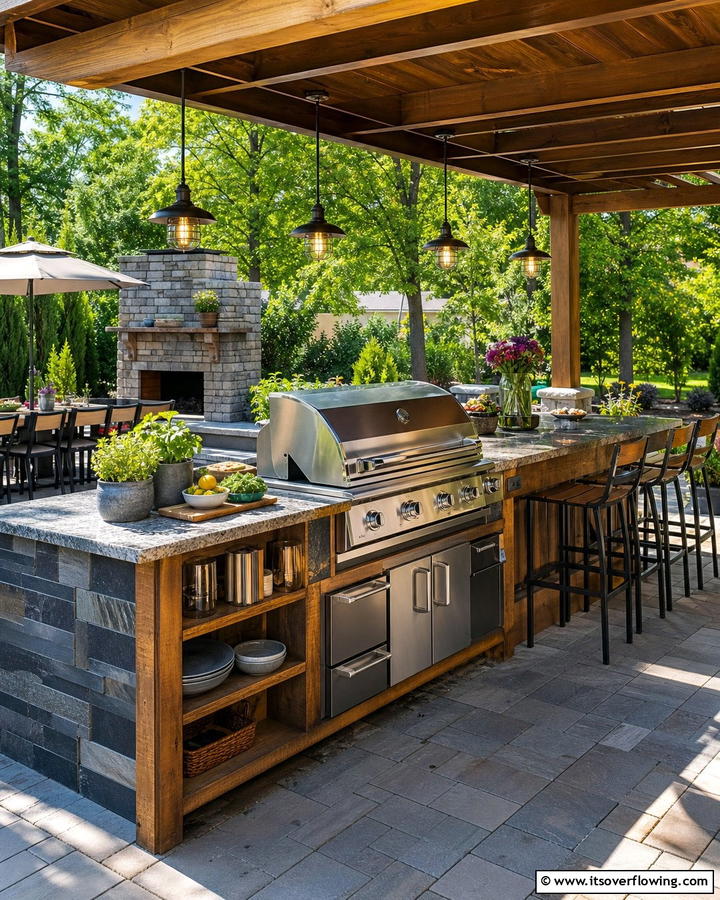 Functional Backyard Barbecue Station - 21 Backyard Decor Ideas for Inviting Outdoor Entertaining