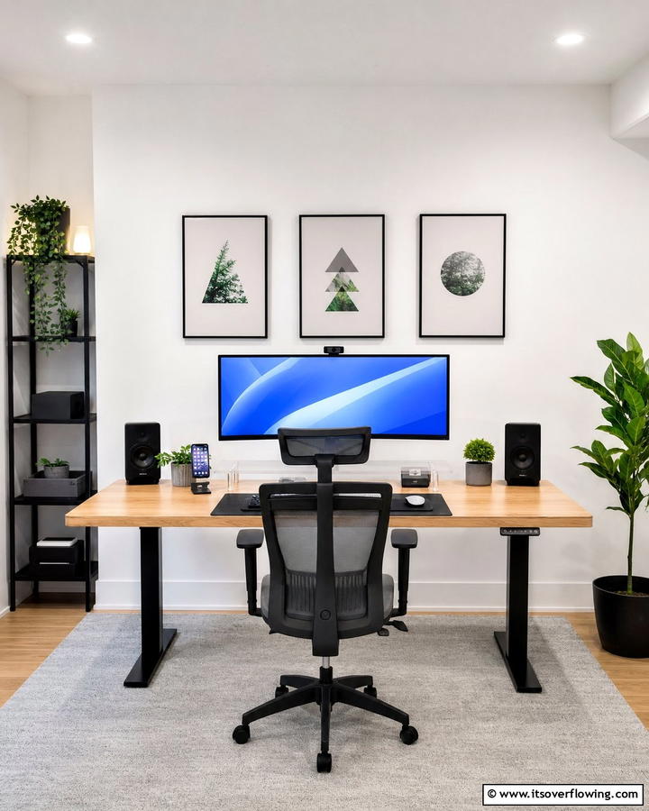 Functional Cable Management System - 30 Desk Decor Ideas to Elevate Your Home Office