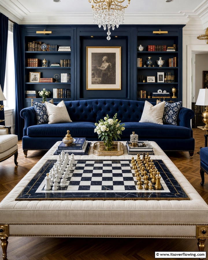 Functional Chessboard - 20 Coffee Table Centerpiece Ideas for Stylish Living Rooms