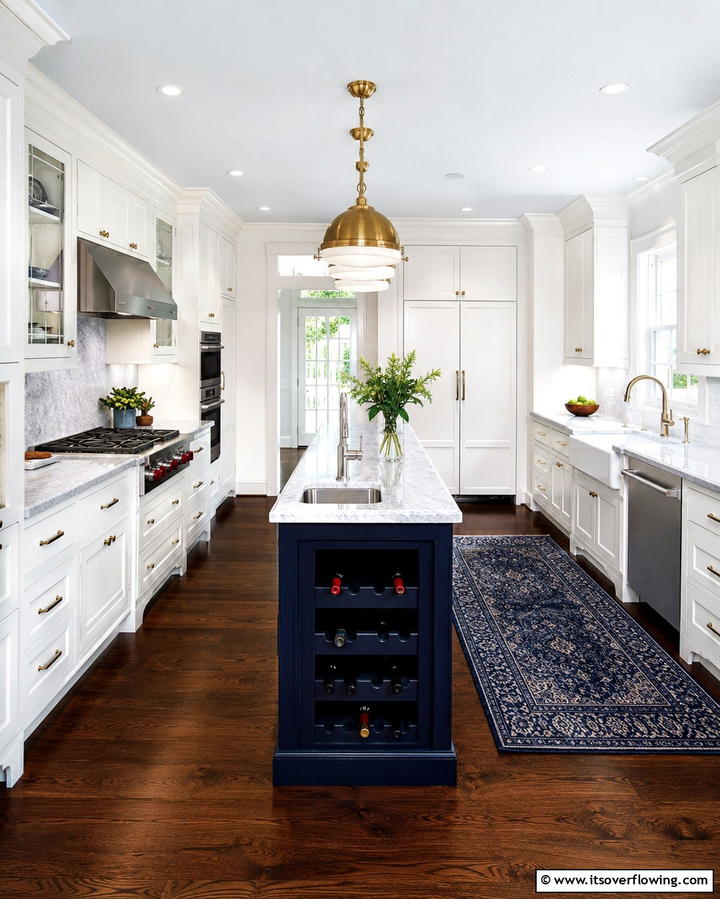 Functional Kitchen Islands - 30 Galley Kitchen Ideas for Efficient and Stylish Layouts