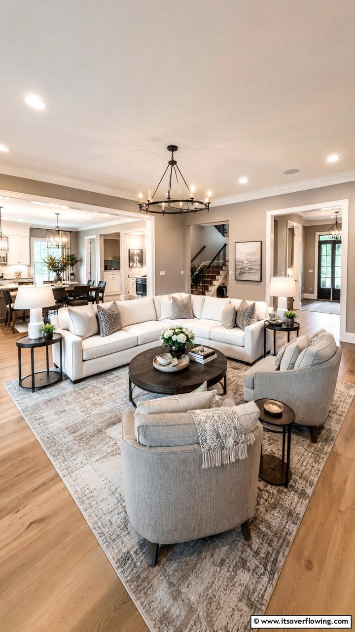Functional Layout Design - 21 Transitional Living Room Design Ideas for Modern Homes