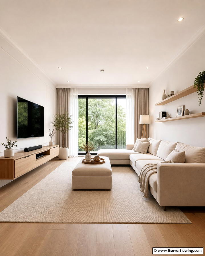 Functional Minimalist Arrangements - 21 Minimalist Living Room Ideas to Simplify Your Space