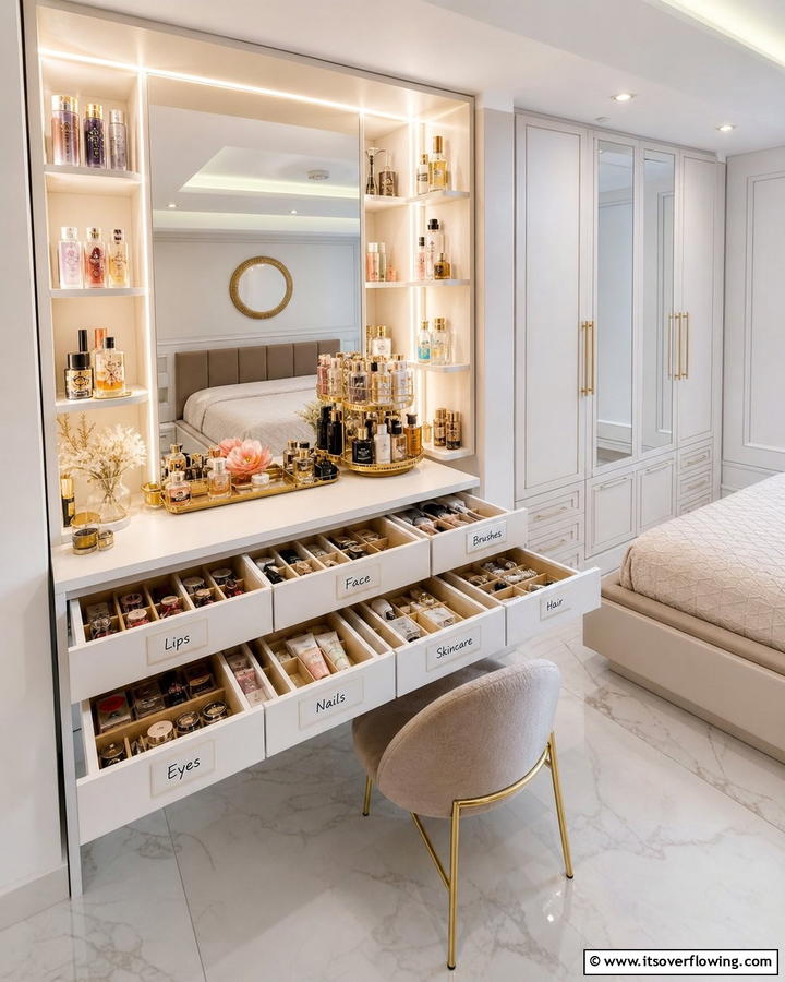 Functional Organization - 20 Dressing Table Ideas for a Chic and Functional Space
