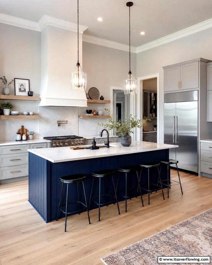 Functional Storage Solutions - 25 Shiplap Kitchen Island Ideas for a Farmhouse Feel