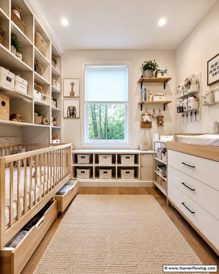 Functional Storage Solutions - 30 Small Nursery Ideas for Adorable Compact Spaces