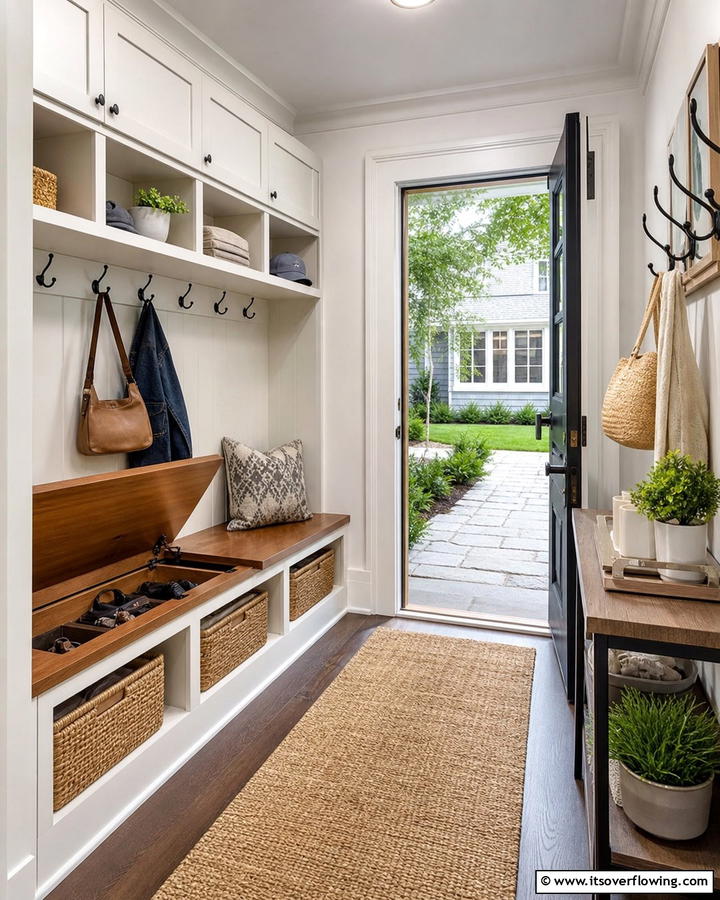 Functional Storage Solutions - 21 Small Porch Decor Ideas for Welcoming Entryways
