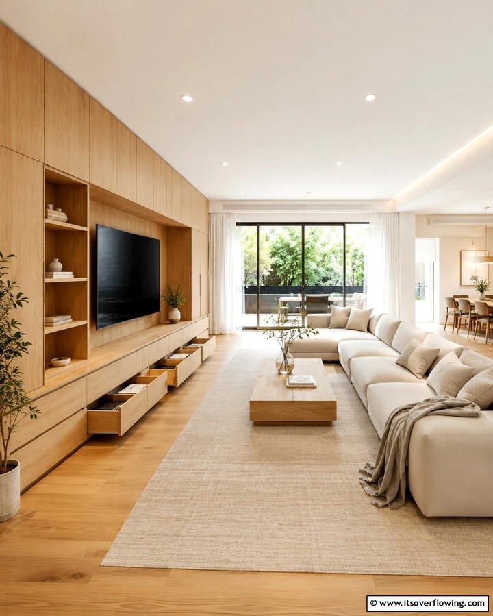 Functional Storage SolutionsExact - 25 Japandi Living Room Ideas for Minimalist Elegance