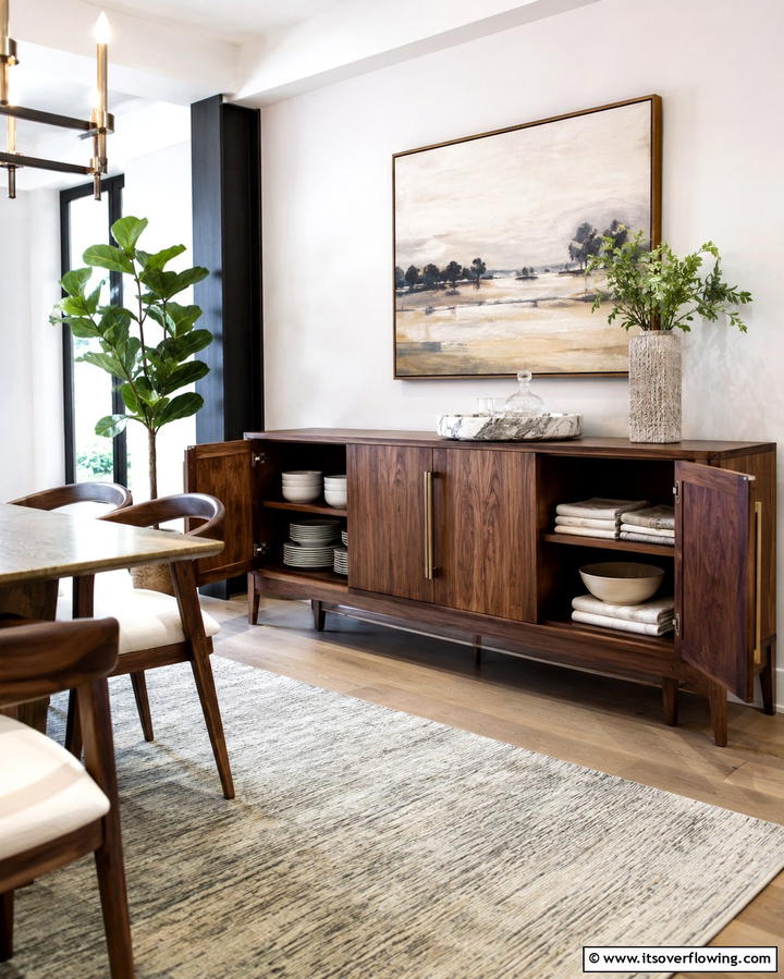 Functional Storage - 25 Sideboard Decor Ideas to Enhance Your Living Space