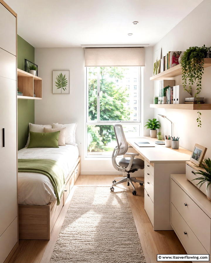 Functional Study Nook - 20 Student Bedroom Design Ideas for Study and Sleep