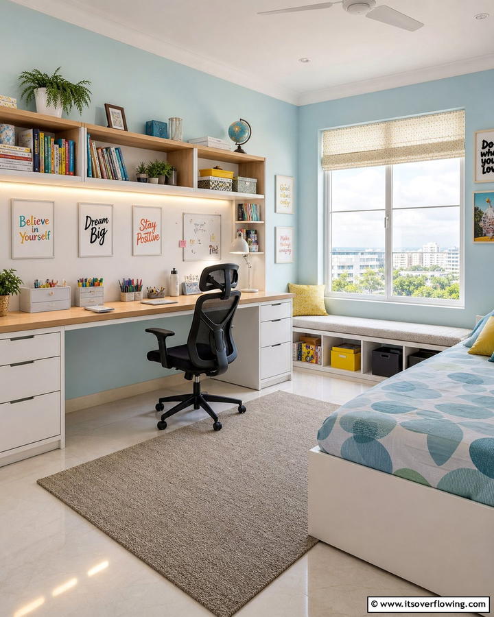 Functional Study Zones - 30 Tween Bedroom Ideas for Fun and Age-Appropriate Style