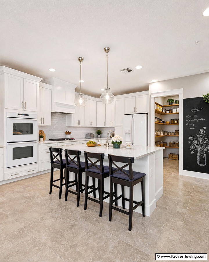 Functional White Kitchen for Family Living - 21 Kitchen Ideas with White Appliances for a Clean Look