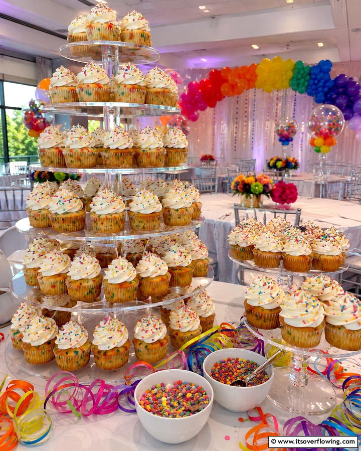 Funfetti Celebration - 30 Wedding Cupcake Ideas for Unforgettable Celebrations