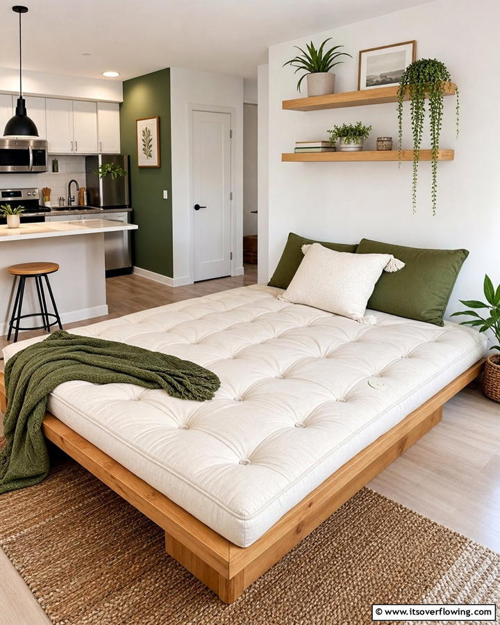 Futon Mattresses for Versatility - 25 Floor Seating Ideas for a Relaxing Living Space