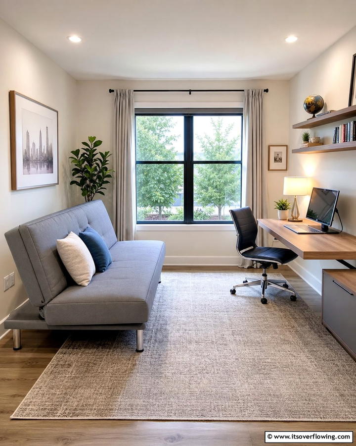 Futon with Adjustable Backrest - 20 Futon Bedroom Ideas for a Versatile and Stylish Space