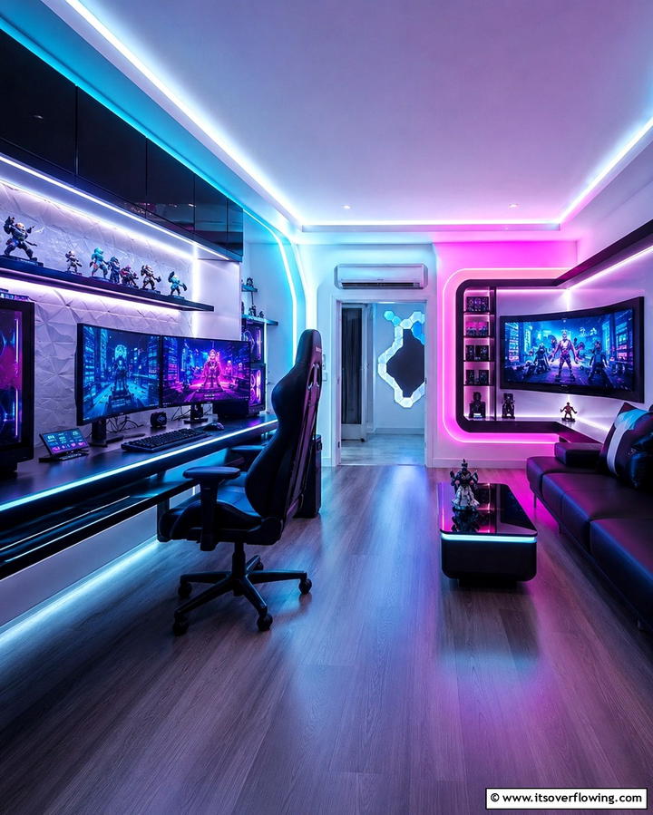 Futuristic Anime Vibes - 30 Anime Room Ideas for Otaku-Inspired Spaces