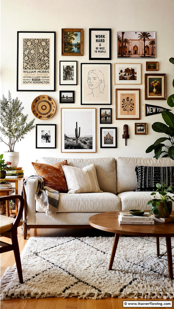 Gallery Wall - 21 Stylish Wall Decor Ideas to Refresh Your Living Space
