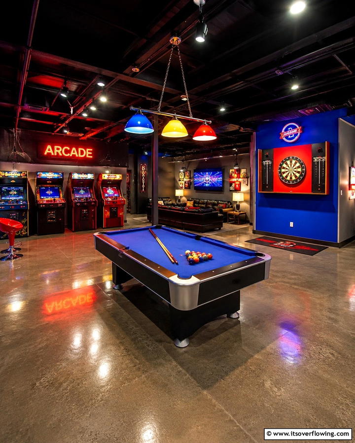 Game Room Extravaganza - 25 Basement Decorating Ideas to Transform Your Space