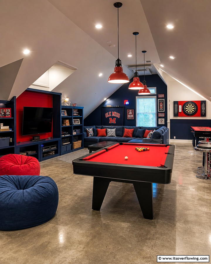 Game Room Hub - 25 Creative Attic Room Ideas for Cozy Spaces