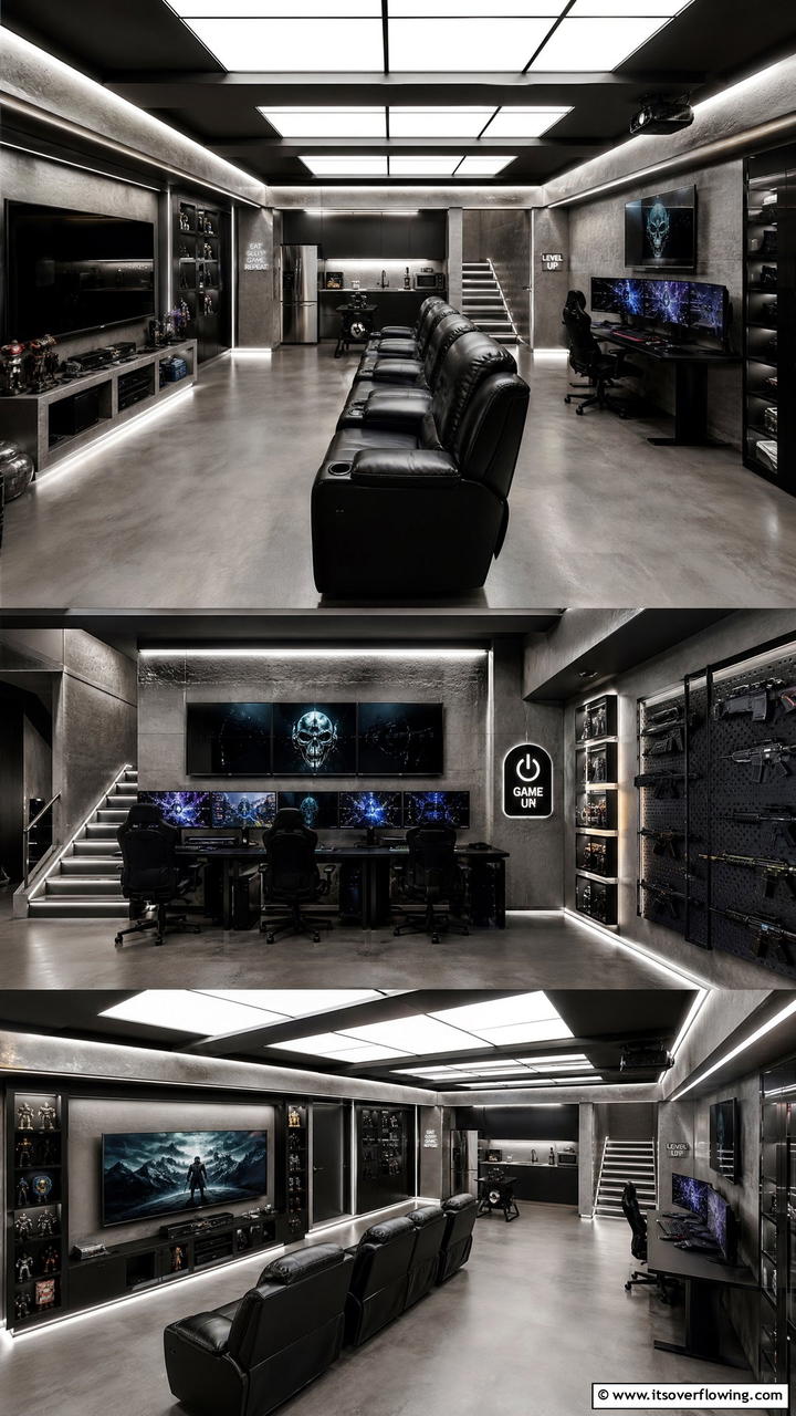 Gaming Bunker - 25 Luxury Game Room Ideas for the Ultimate Entertainment Space
